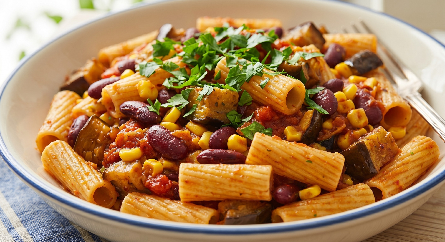 Meksika Esintili Patlıcanlı Rigatoni Tarifi | Sağlıklı ve Lezzetli Bir Yemek