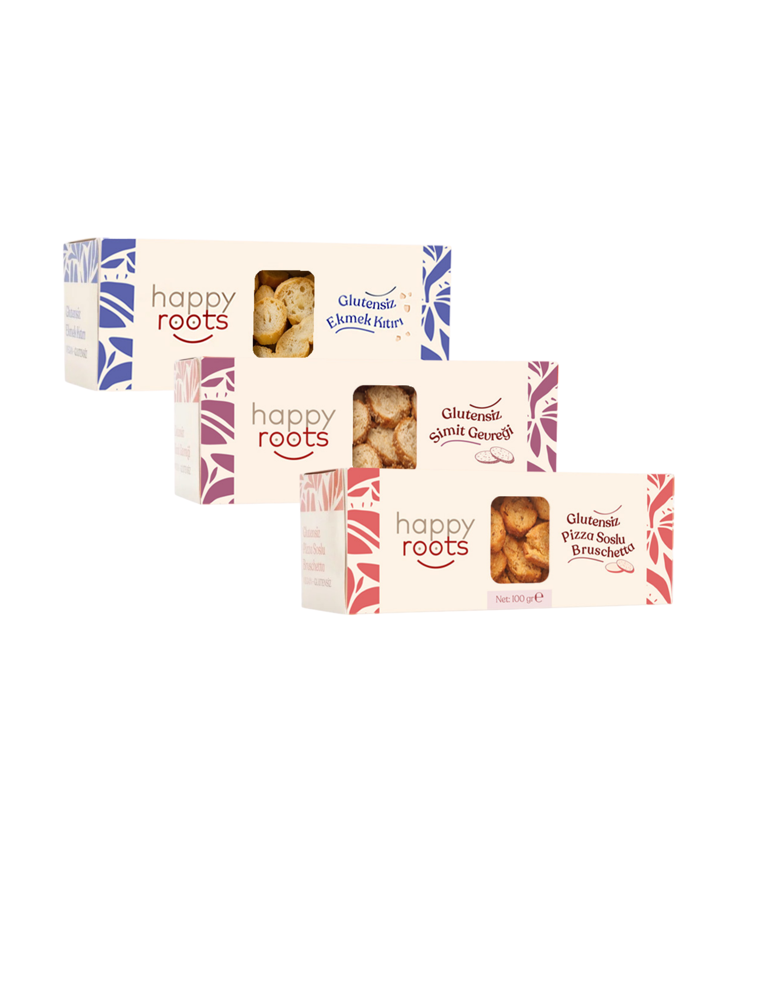 Glütensiz Atıştırmalık 100g Serisi 3x100g Ekonomik Paket