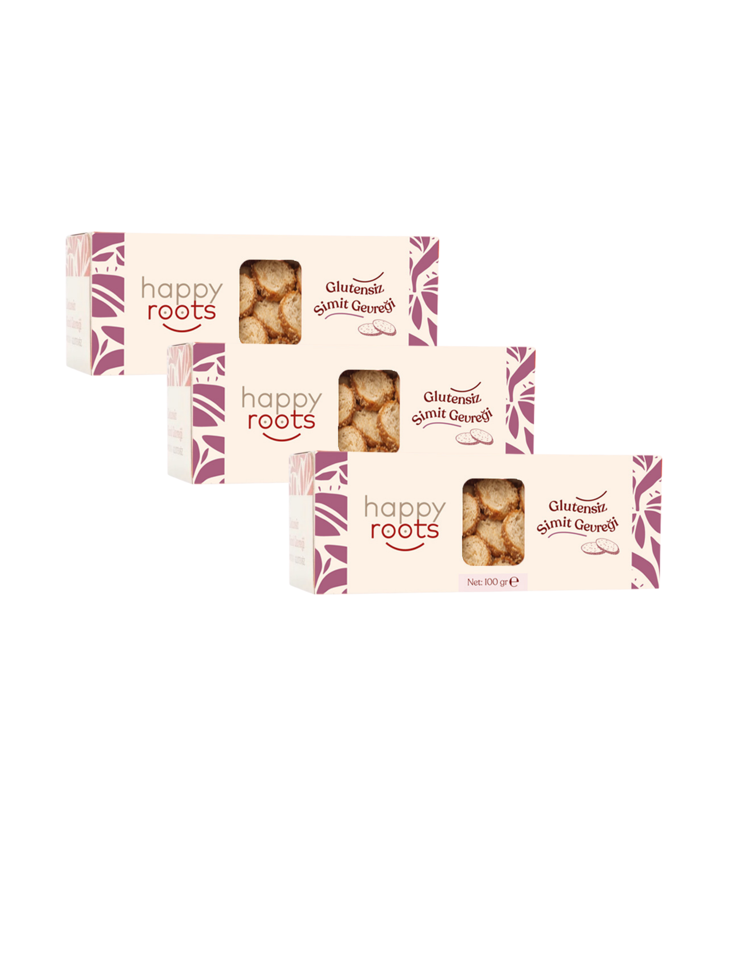 Glütensiz Simit Gevreği 3x100g Ekonomik Paket