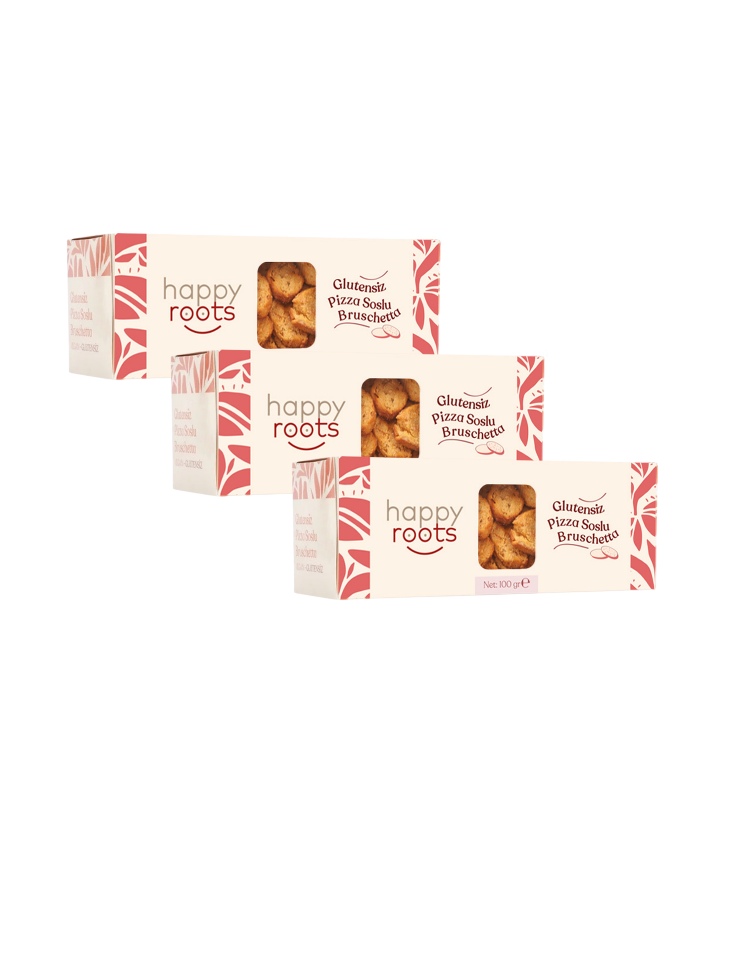 Glütensiz Pizza Soslu Bruschetta 3x100g Ekonomik Paket