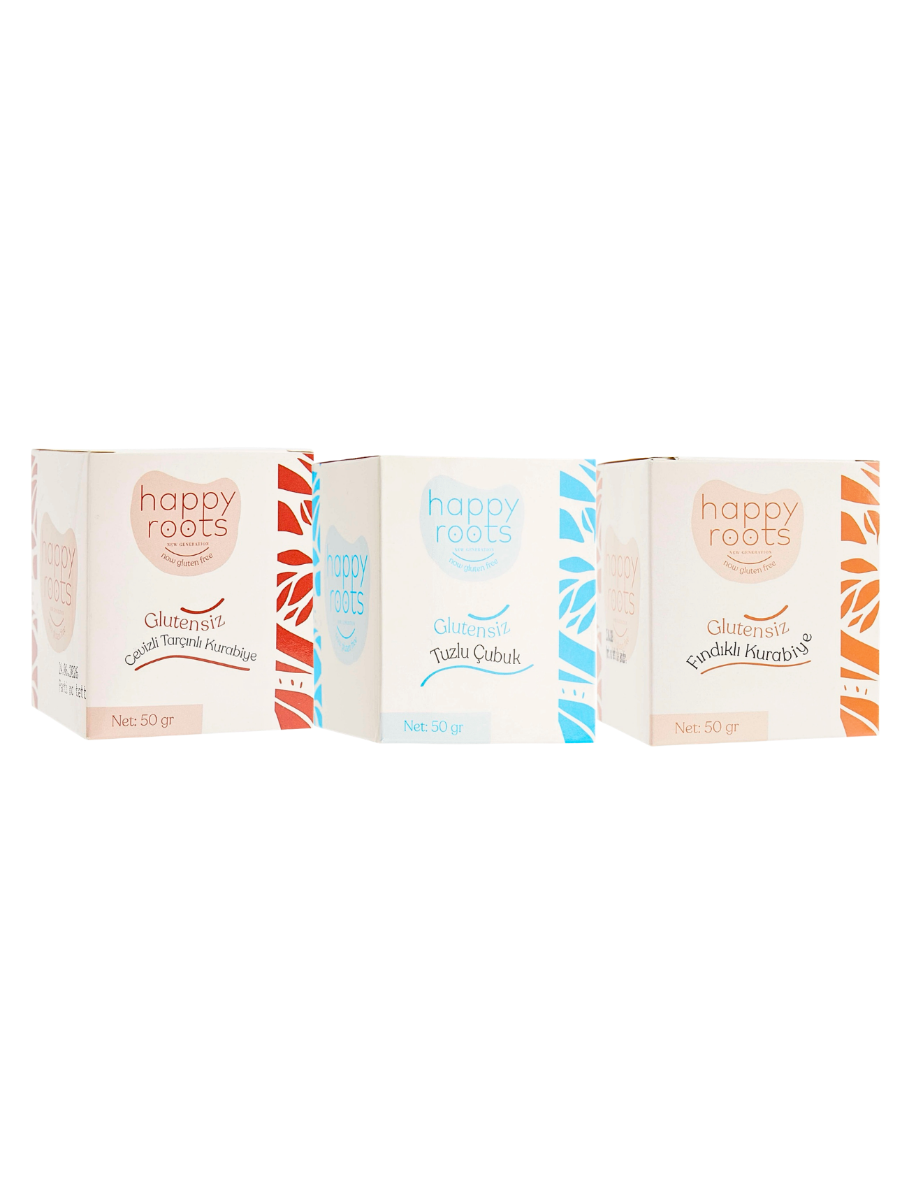 Glütensiz Atıştırmalık 50g Serisi 3x50g Ekonomik Paket