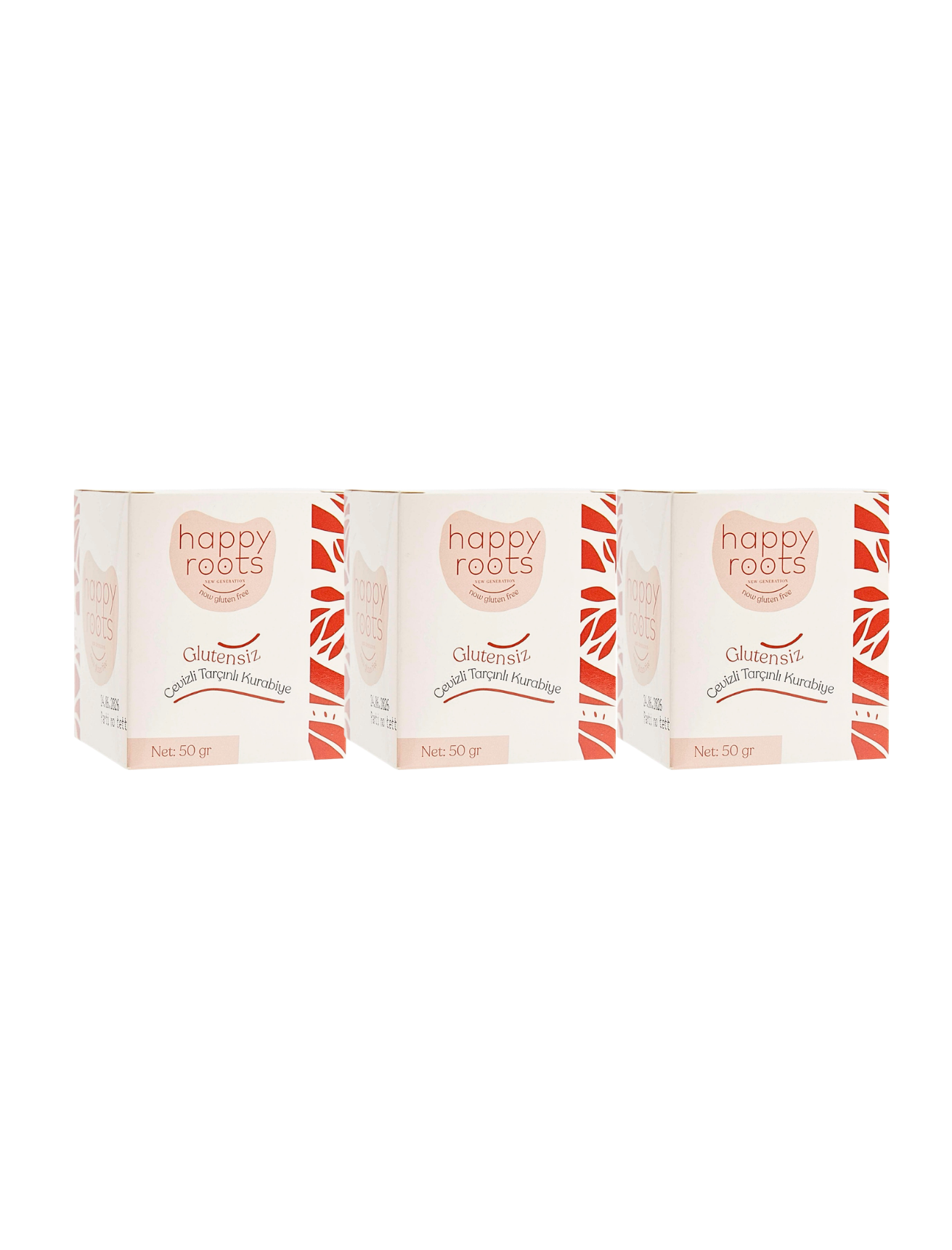 Glütensiz Cevizli Tarçınlı Kurabiye 3x50g Ekonomik Paket