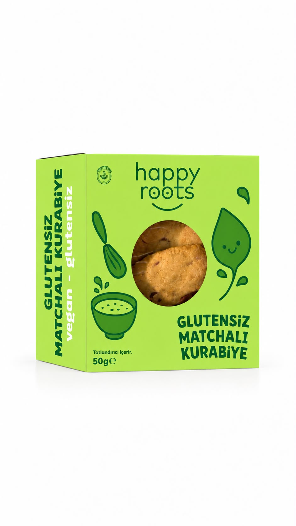 Glutensiz Bitter Çikolatalı Matchalı Kurabiye