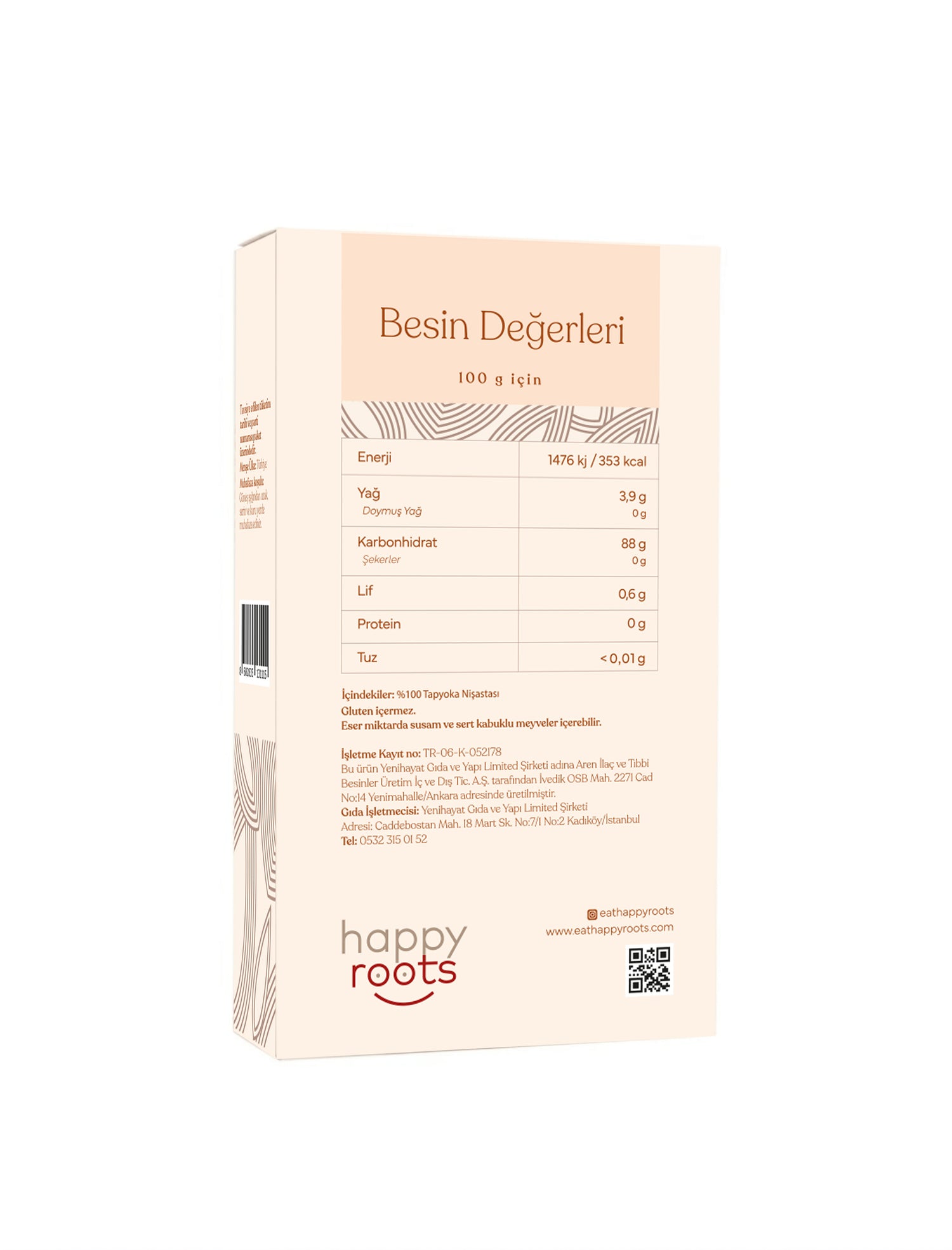 Glütensiz Tapyoka Nişastası 200g